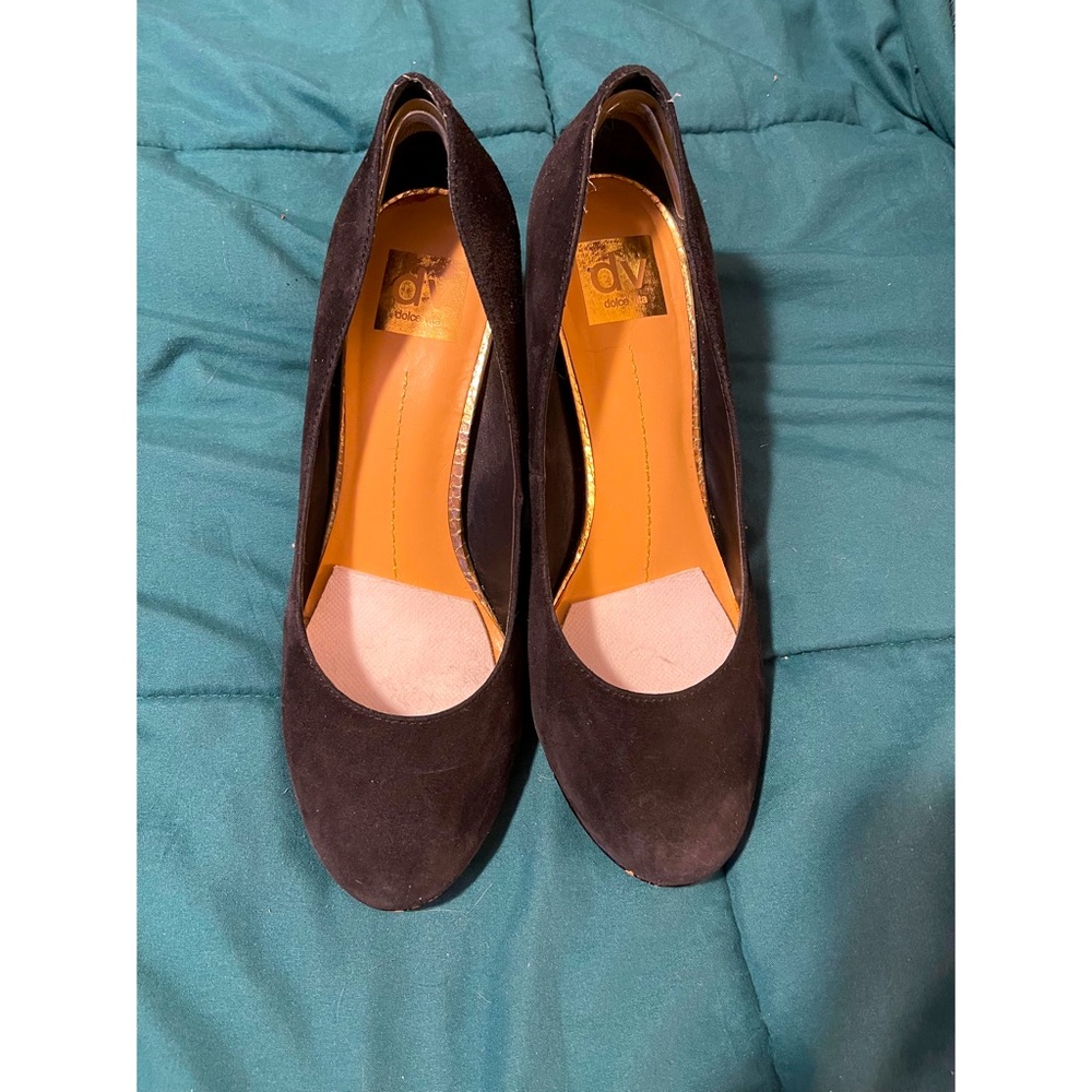 Black and Gold Dolce Vita Heels